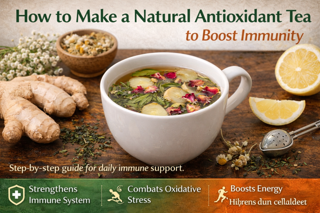 How to Make a Natural Antioxidant Tea to Boost Immunity